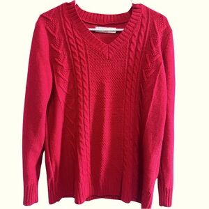 FADED GLORY Knitted Sweater Red  Size XL